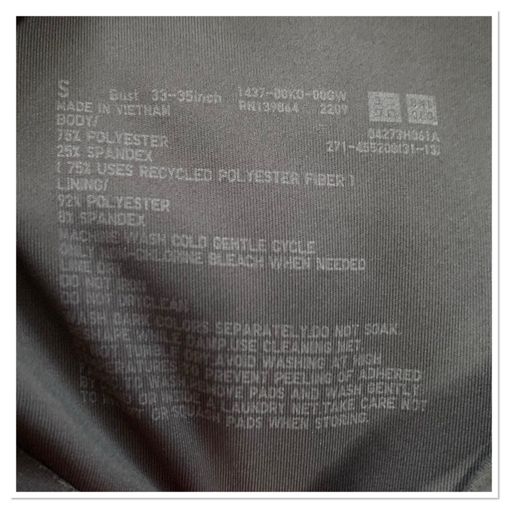 Uniqlo Seamless Sports Bra Gray Size Small - Picture 4 of 4